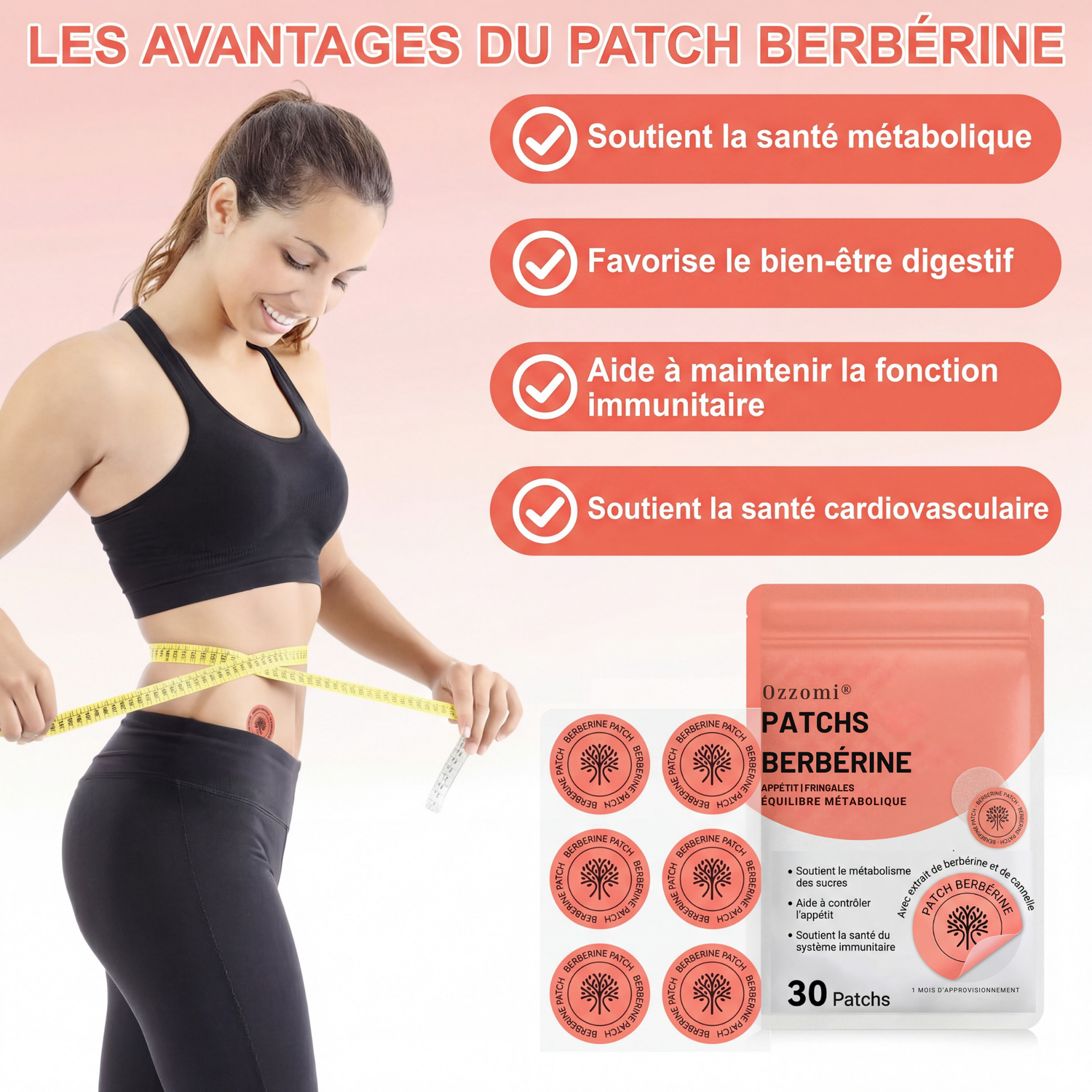 Patchs Berbérine : Soutien Métabolique Avancé Ozzomi